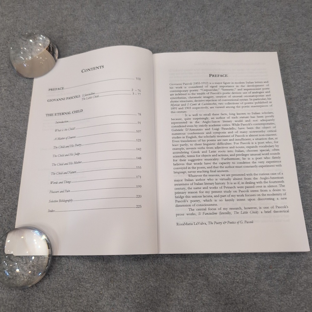 The Eternal Child Poetry Poetics of Giovanni Pascoli Rosamaria LaValva 1999 Book - Picture 3 of 3